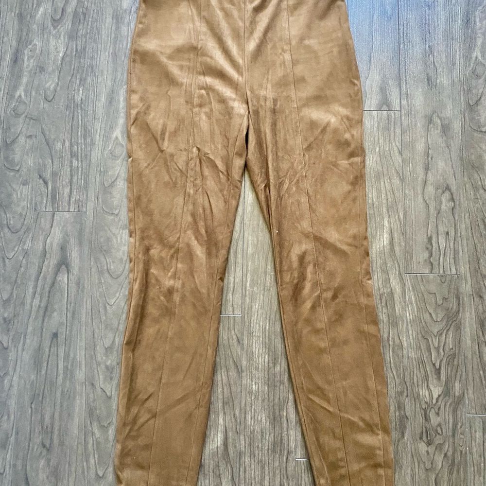 Reitmans Tan suede Leggings